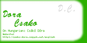 dora csako business card