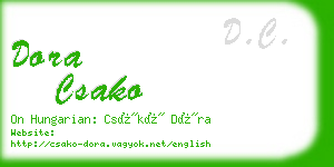 dora csako business card